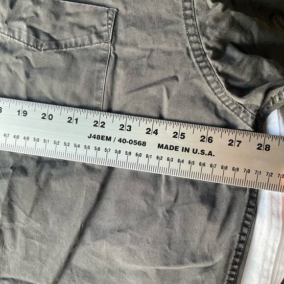 Roundtree & Yorke Men’s Long Sleeve Button Down Shirt size 2XL, Gray - Picture 4 of 10